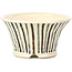 Pot à bonsaï rond beige par Bonsai - 85 x 85 x 45 mm