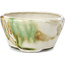 Pot à bonsaï rond beige par Bonsai - 85 x 85 x 45 mm