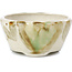 Pot à bonsaï rond beige par Bonsai - 85 x 85 x 45 mm