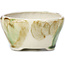 Pot à bonsaï rond beige par Bonsai - 85 x 85 x 45 mm
