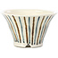 Pot à bonsaï rond beige par Bonsai - 85 x 85 x 45 mm