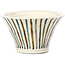 Pot à bonsaï rond beige par Bonsai - 85 x 85 x 45 mm