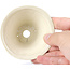 Pot à bonsaï rond beige par Bonsai - 85 x 85 x 45 mm