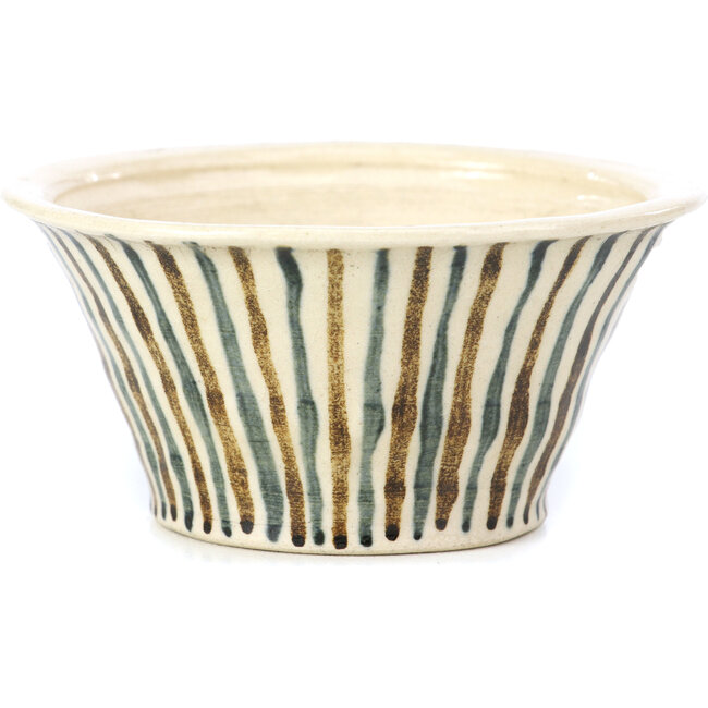 Maceta de bonsái redonda beige de Bonsai - 85 x 85 x 45 mm