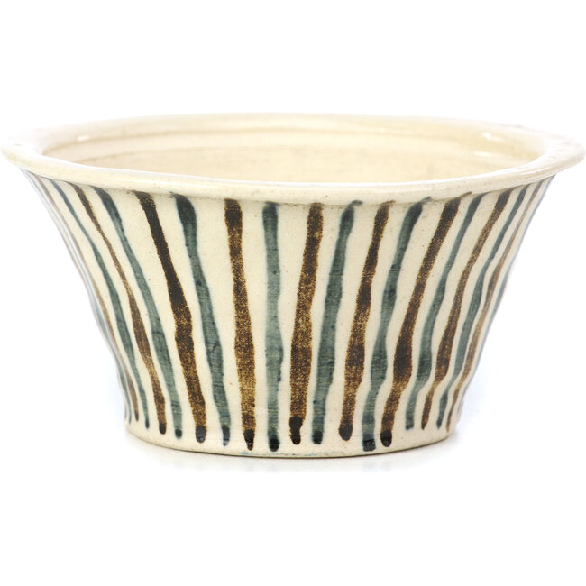 Runde beige Bonsaischale von Bonsai - 85 x 85 x 45 mm