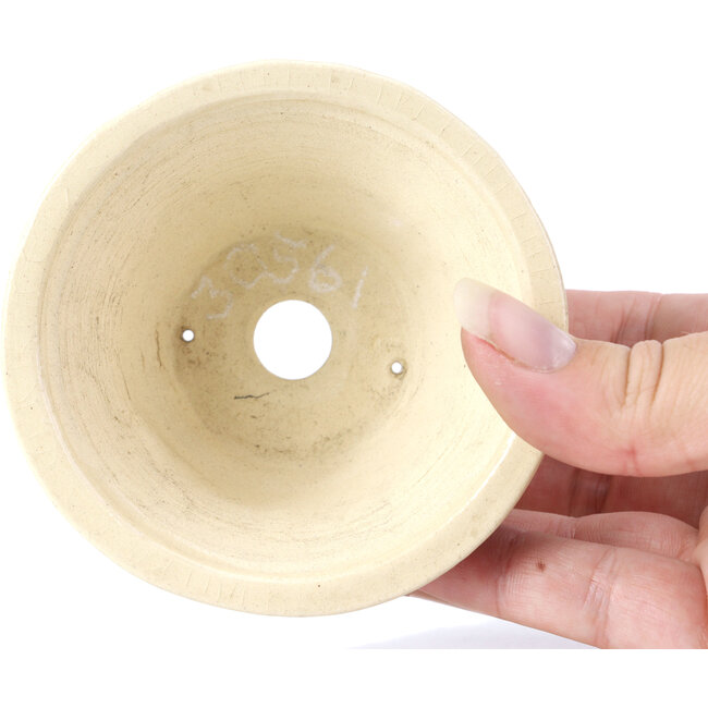 Runde beige Bonsaischale von Bonsai - 85 x 85 x 45 mm
