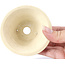 Pot à bonsaï rond beige par Bonsai - 85 x 85 x 45 mm