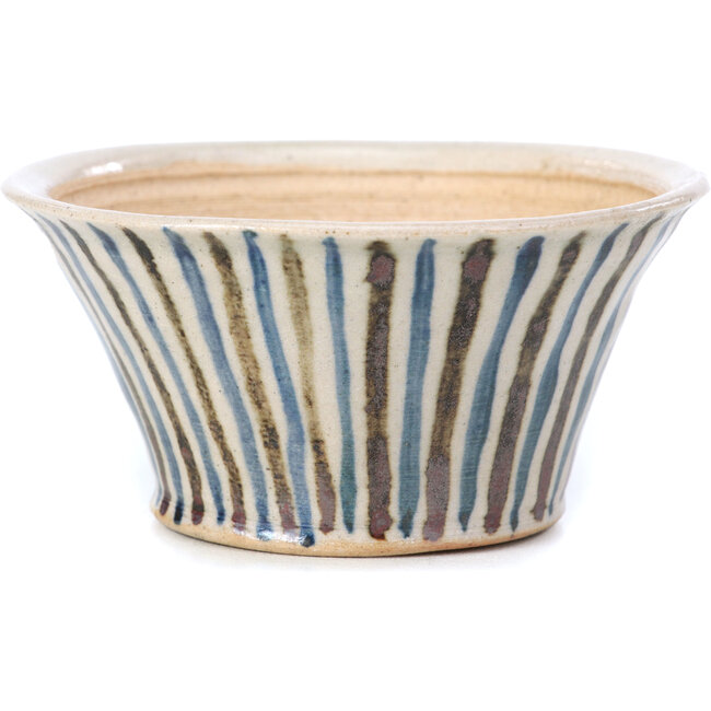 Round beige bonsai pot by Bonsai - 85 x 85 x 45 mm