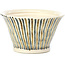 Pot à bonsaï rond beige par Bonsai - 85 x 85 x 45 mm