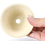 Pot à bonsaï rond beige par Bonsai - 85 x 85 x 45 mm