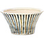 Pot à bonsaï rond beige par Bonsai - 85 x 85 x 45 mm
