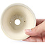 Pot à bonsaï rond beige par Bonsai - 85 x 85 x 45 mm