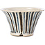 Vaso per bonsai rotondo beige di Bonsai - 85 x 85 x 45 mm