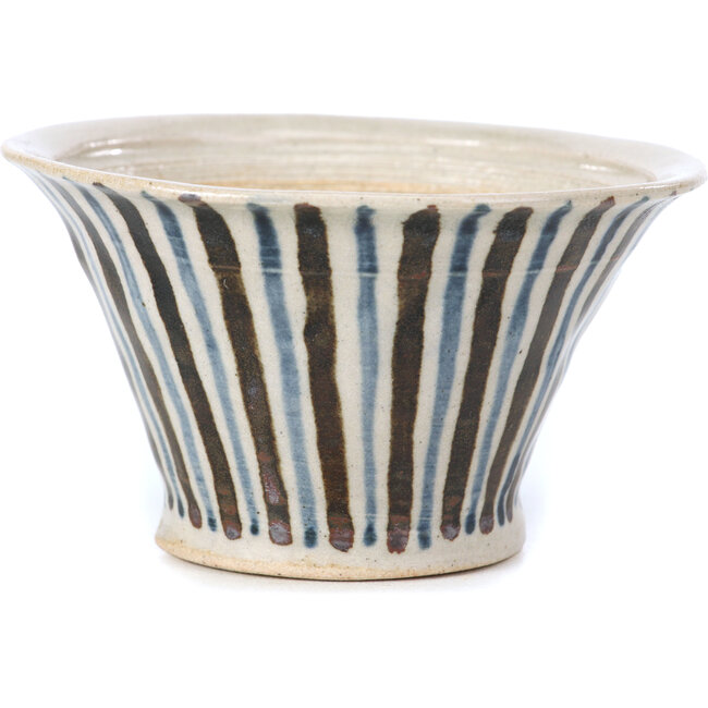 Ronde beige bonsaipot van Bonsai - 85 x 85 x 45 mm