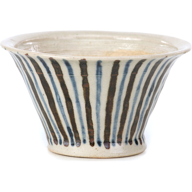 Maceta de bonsái redonda beige de Bonsai - 85 x 85 x 45 mm