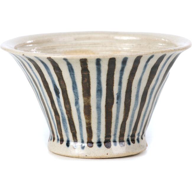 Maceta de bonsái redonda beige de Bonsai - 85 x 85 x 45 mm