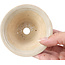 Pot à bonsaï rond beige par Bonsai - 85 x 85 x 45 mm