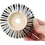 Vaso per bonsai rotondo beige di Bonsai - 85 x 85 x 45 mm
