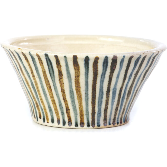 Maceta de bonsái redonda beige de Bonsai - 85 x 85 x 45 mm