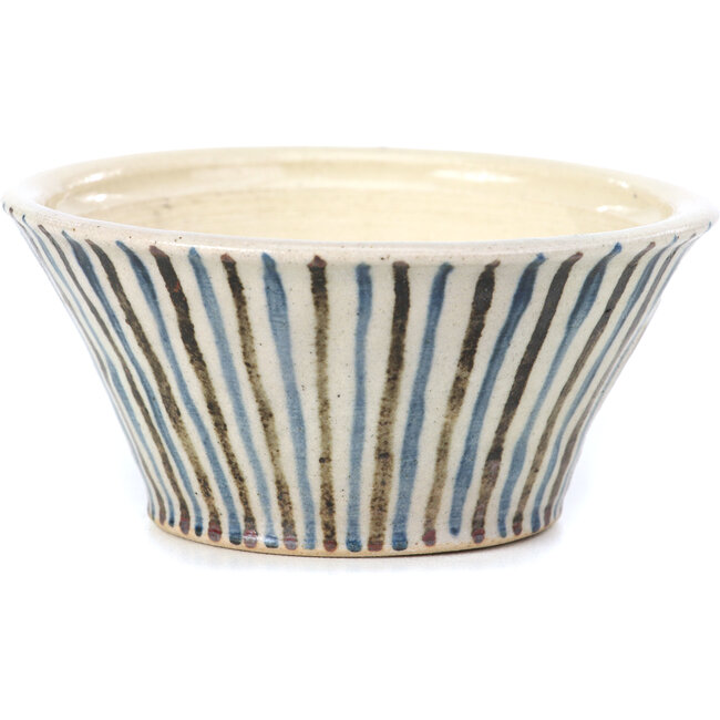 Vaso per bonsai rotondo beige di Bonsai - 85 x 85 x 45 mm