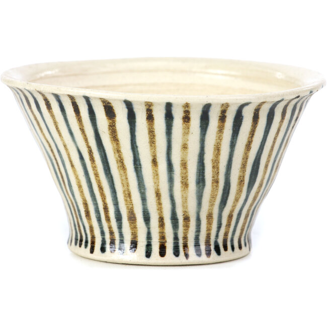 Round beige bonsai pot by Bonsai - 85 x 85 x 45 mm