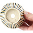 Pot à bonsaï rond beige par Bonsai - 85 x 85 x 45 mm