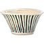 Pot à bonsaï rond beige par Bonsai - 85 x 85 x 45 mm