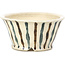 Pot à bonsaï rond beige par Bonsai - 70 x 70 x 35 mm