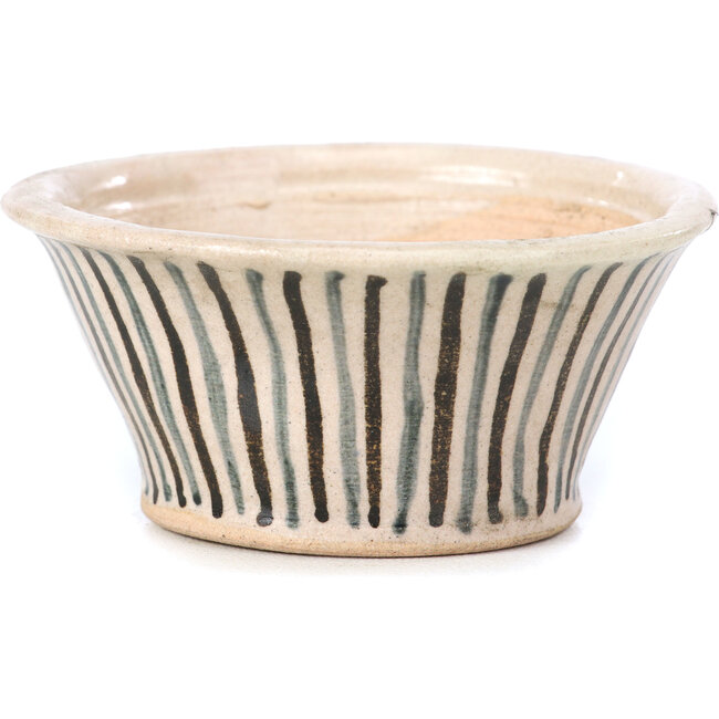 Round beige bonsai pot by Bonsai - 70 x 70 x 35 mm