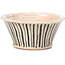 Pot à bonsaï rond beige par Bonsai - 70 x 70 x 35 mm