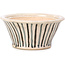 Pot à bonsaï rond beige par Bonsai - 70 x 70 x 35 mm