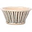 Vaso per bonsai rotondo beige di Bonsai - 70 x 70 x 35 mm