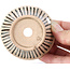 Pot à bonsaï rond beige par Bonsai - 70 x 70 x 35 mm
