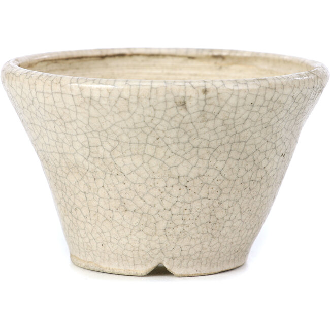Pot à bonsaï rond beige par Bonsai - 90 x 90 x 65 mm