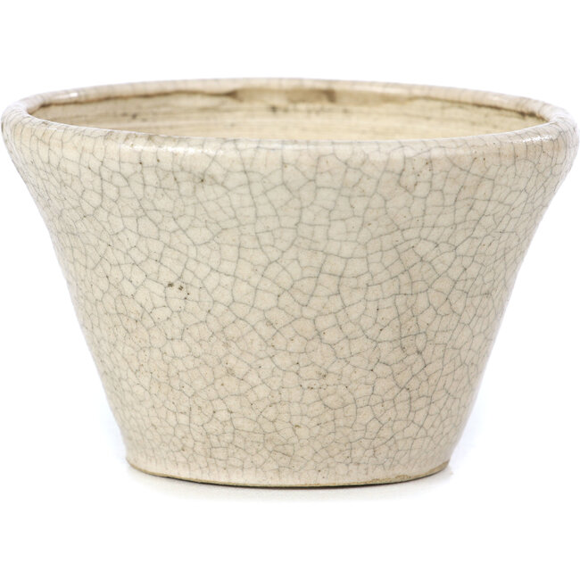 Vaso per bonsai rotondo beige di Bonsai - 90 x 90 x 65 mm