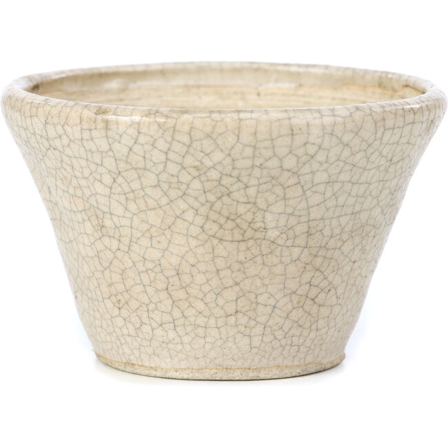 Maceta de bonsái redonda beige de Bonsai - 90 x 90 x 65 mm