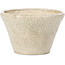 Pot à bonsaï rond beige par Bonsai - 90 x 90 x 65 mm