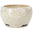 Pot à bonsaï rond beige par Bonsai - 60 x 60 x 35 mm