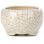 Pot à bonsaï rond beige par Bonsai - 60 x 60 x 35 mm