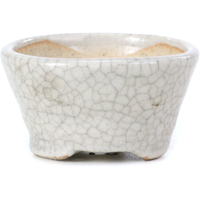 Pot à bonsaï rond beige par Bonsai - 60 x 60 x 35 mm