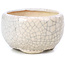 Pot à bonsaï rond beige par Bonsai - 60 x 60 x 35 mm