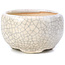 Pot à bonsaï rond beige par Bonsai - 60 x 60 x 35 mm