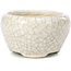 Pot à bonsaï rond beige par Bonsai - 60 x 60 x 35 mm