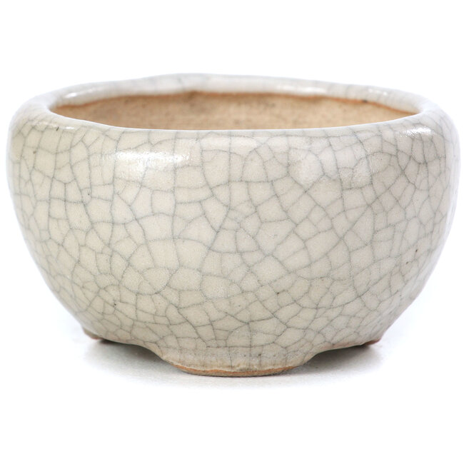 Runde beige Bonsaischale von Bonsai - 60 x 60 x 35 mm