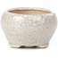 Pot à bonsaï rond beige par Bonsai - 60 x 60 x 35 mm