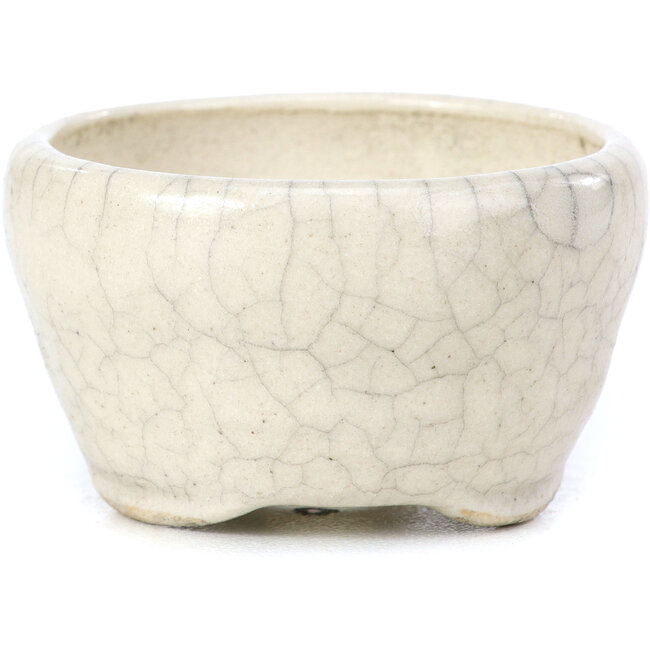 Maceta de bonsái redonda beige de Bonsai - 60 x 60 x 35 mm