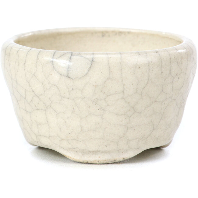 Runde beige Bonsaischale von Bonsai - 60 x 60 x 35 mm