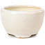 Pot à bonsaï rond beige par Bonsai - 60 x 60 x 35 mm