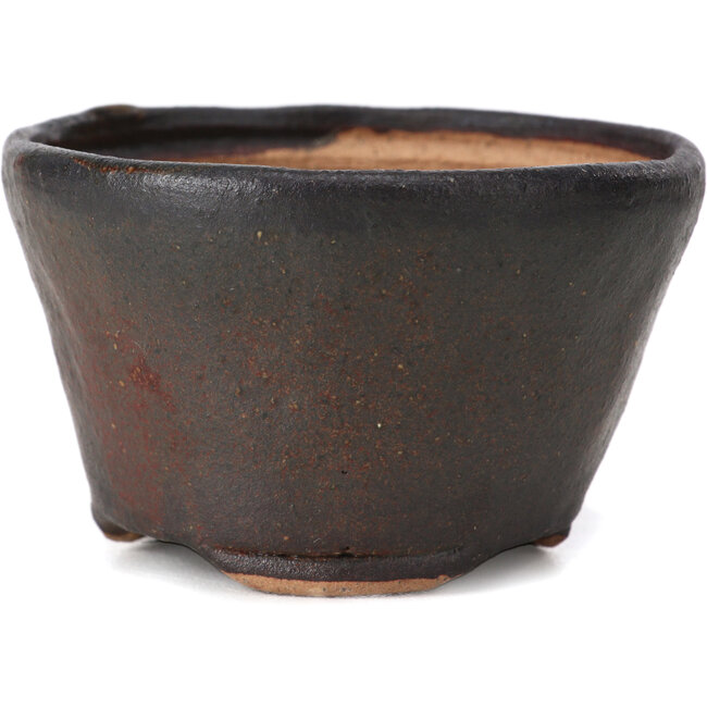 Vaso per bonsai rotondo marrone di Bonsai - 71 x 71 x 45 mm