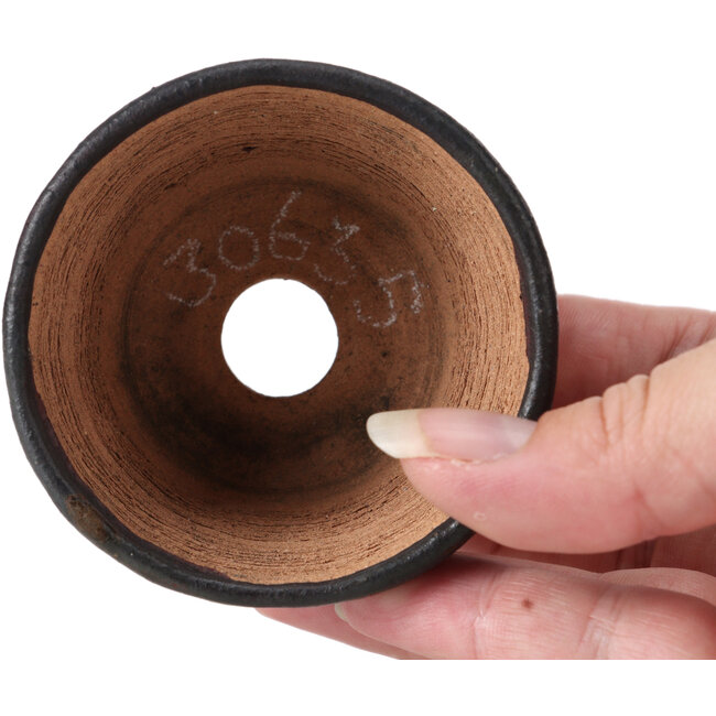 Pot à bonsaï rond marron par Bonsai - 71 x 71 x 45 mm